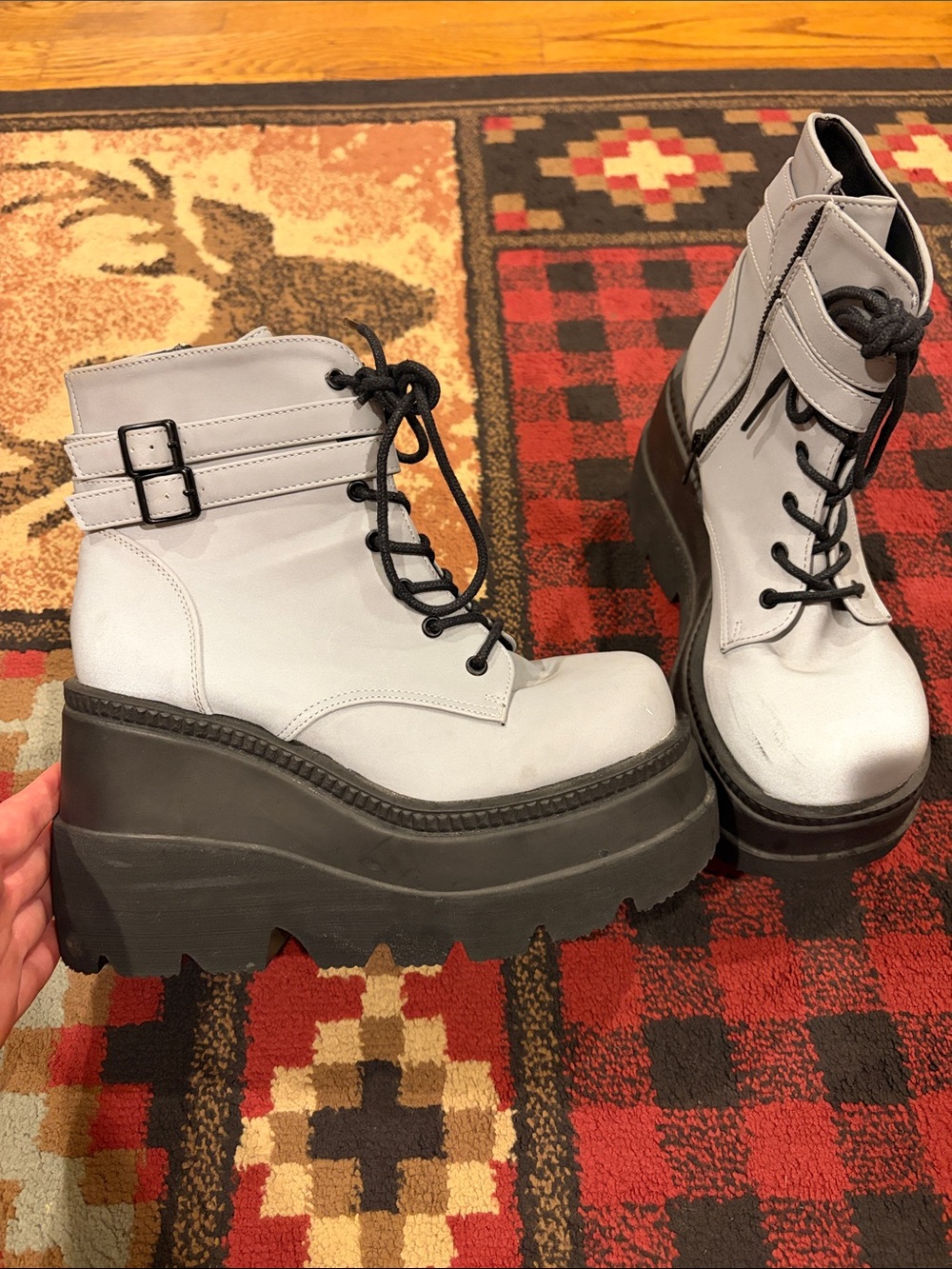 Demonia reflective platform Shaker-52 boot